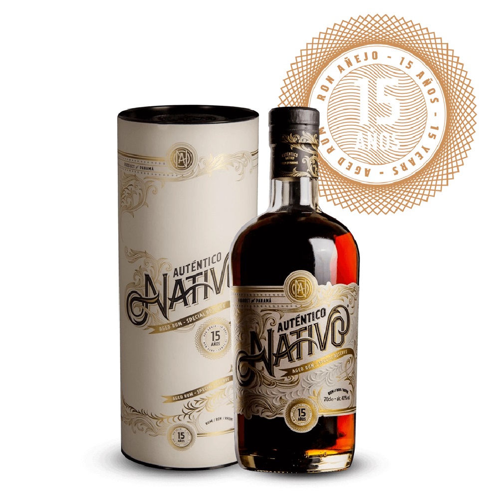 Auténtico Nativo 15 éves 40%-os Prémium Rum